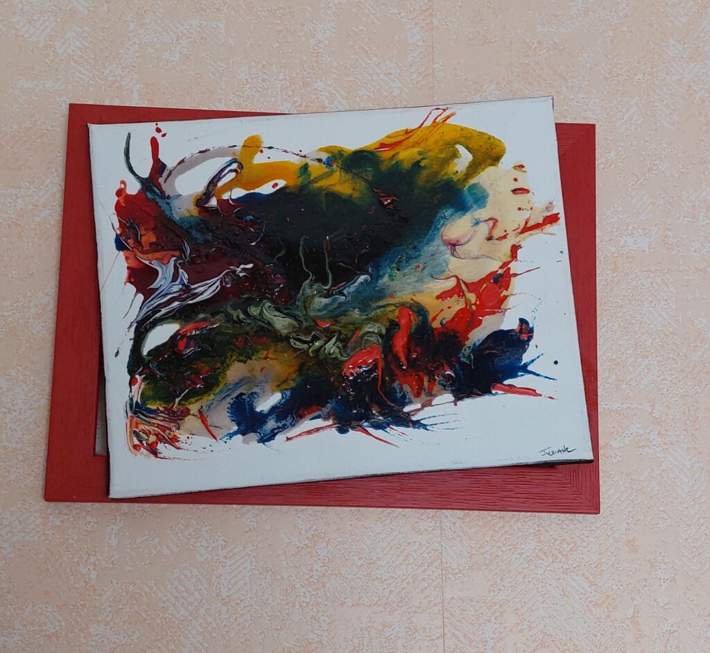VITRAIL ROUGE DECALE